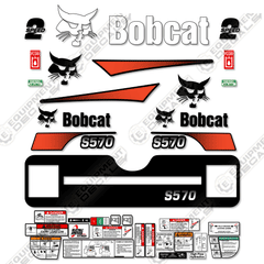 Fits Bobcat S-570 Decal Kit Skid Steer  M-2