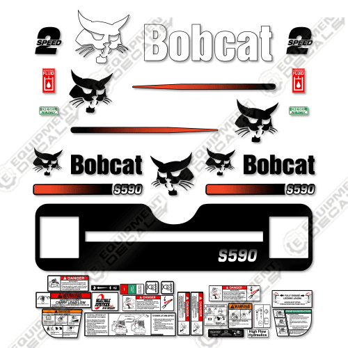 Fits Bobcat S-590 Decal Kit Skid Steer M-1