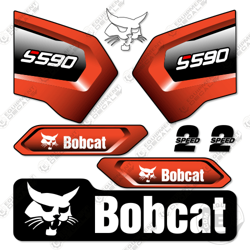Fits Bobcat S590 Decal Kit Skid Steer - Stage 5
