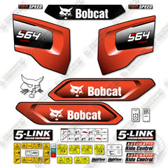 Bobcat S64 Decal Kit Skid Steer - Aftermarket Kit