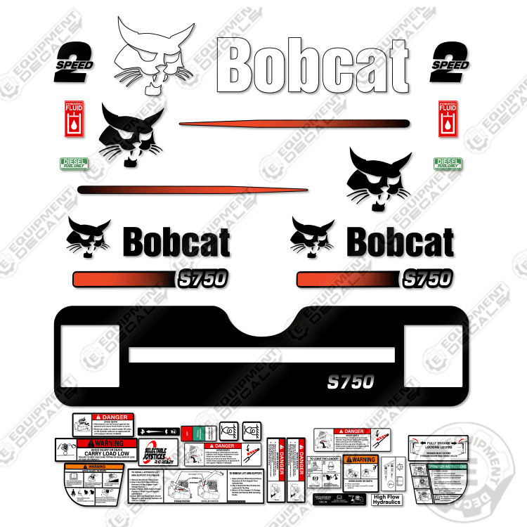 Fits Bobcat S-750 Decal Kit Skid Steer M-1