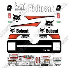 Fits Bobcat S-770 Decal Kit Skid Steer M-2