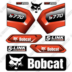 Fits Bobcat S-770 Decal Kit Skid Steer Stage 5