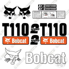 Fits Bobcat T110 Decal Kit Track Loader