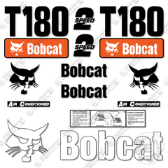 Fits Bobcat T180 Track Loader Decal Kit