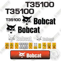 Fits Bobcat T35100 Decal Kit Telehandler