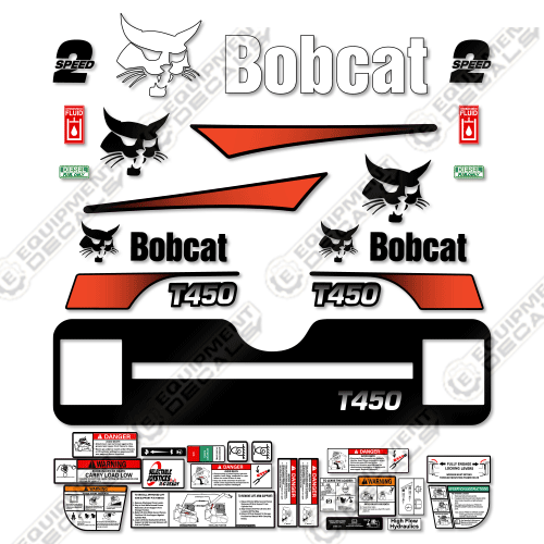 Fits Bobcat T-450 Decal Kit Track Loader M-2