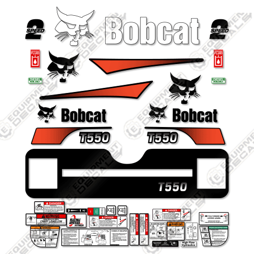 Fits Bobcat T-550 Decal Kit Track Loader M-2