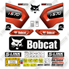 Bobcat T570 Decal Kit Track Loader - Aftermarket Kit