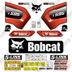 Bobcat T595 Decal Kit Track Loader - Aftermarket Kit