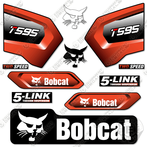 Fits Bobcat T595 Decal Kit Track Loader - Stage 5