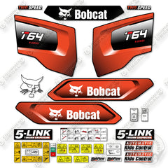 Bobcat T64 Decal Kit Track Loader - Aftermarket Kit