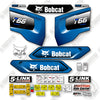 Image of Bobcat T66 Decal Kit Track Loader - Custom Blue- Aftermarket Kit