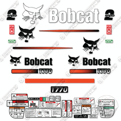 Fits Bobcat T-770 Decal Kit Track Loader M-1 (ALTERNATE REAR STYLE)