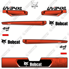 Fits Bobcat UV34XL 4x4 Decal Kit Utility Vehicle