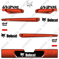Fits Bobcat UV34XL Diesel Decal Kit Utility Vehicle