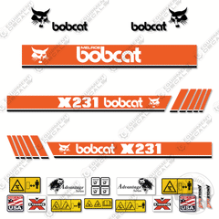 Fits Bobcat X231 Decal Kit Mini Excavator Older