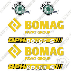Fits Bomag BPH 80/\65 S Decal Kit Vibratory Plate