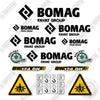 Image of Fits Bomag BW124DH-5 Decal Kit Roller