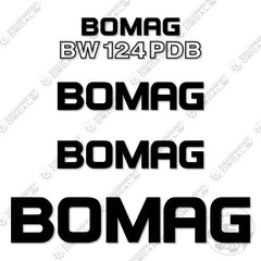 Fits Bomag BW124PDB Decal Kit Drum Roller