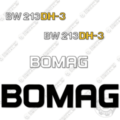 Fits Bomag BW213 DH-3 Decal Kit Roller