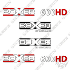 Fits Boxer 600HD Decal Kit Standing Skid Steer