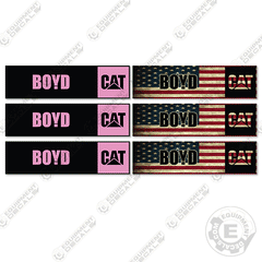 Caterpillar Boyd Custom Logo Decals 16" - Stars And Stripes