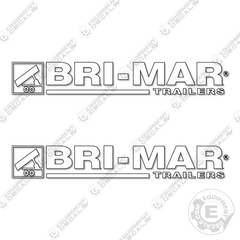 Fits Bri-Mar Decal Kit Trailer (21" Wide)