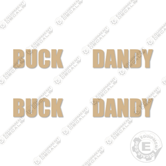 Fits Buck Dandy Decal Kit Trailer (Set of 2)