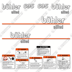 Fits Buhler Allied 695 Decal Kit Front End Loader
