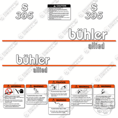 Fits Buhler Allied S395 Decal Kit Front End Loader