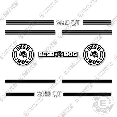Fits Bush Hog 2440 QT Decal Kit Front End Loader