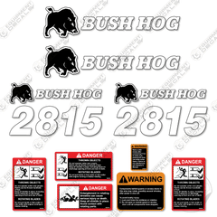 Fits Bush Hog 2815 Flex Wing Rotary Cutter Replacement Decals