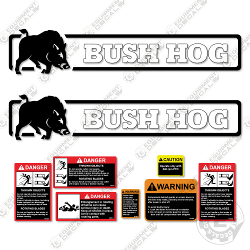 Fits Bush Hog 306 Rotary Cutter Decal Kit – Equipment Decals