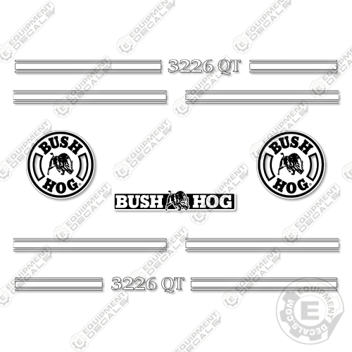 Fits Bush Hog 3226 QT Decal Kit Front End Loader