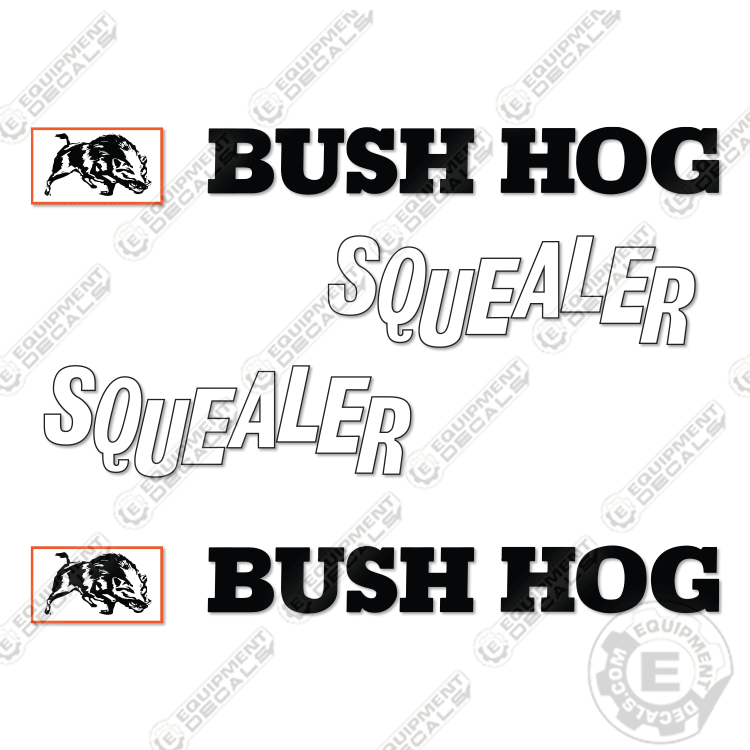 Fits Bush Hog Squealer Decal Kit Rotary Cutter