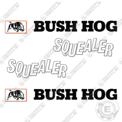Fits Bush Hog Squealer Decal Kit Rotary Cutter