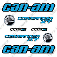 Fits Can-Am Commander XT 1000R Decal Kit UTV - BLUE