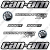 Image of Fits Can-Am Commander XT 1000R Decal Kit Utility Vehicle - CUSTOM ALL SILVER