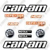 Image of Can-Am Defender XT HD9 Blaze Orange Decal Kit UTV - Aftermarket Kit