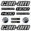 Image of Can-Am Defender HD10 Decal Kit UTV - Grey