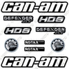 Image of Fits Can-Am Defender XT HD8 Decal Kit ATV - CUSTOM SILVER!