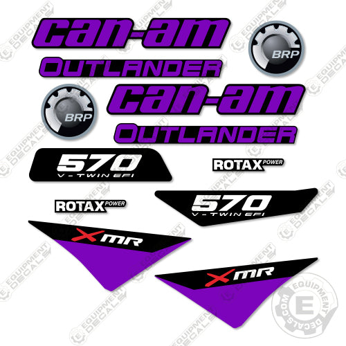 Can-Am 570 XMR Decal Kit UTV - Purple - Aftermarket Kit