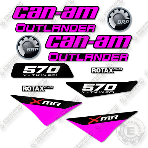 Can-Am 570 XMR Decal Kit ATV -Custom Pink- Aftermarket Kit