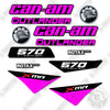 Image of Can-Am 570 XMR Decal Kit ATV -Custom Pink- Aftermarket Kit