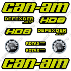 Fits Can-Am Defender XT HD8 Decal Kit ATV - CUSTOM GREEN!