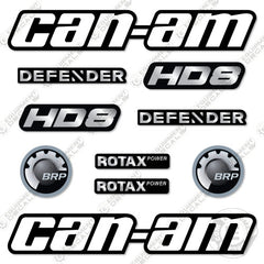 Fits Can-Am Defender HD8 Decal Kit ATV - CUSTOM SILVER!