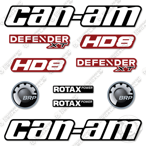Fits Can-Am Defender XT HD8 Decal Kit ATV – Equipment Decals