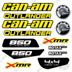 Can-Am Outlander 850 XMR Decal Kit ATV - Neo Yellow