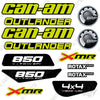 Image of Can-Am Outlander 850 XMR Decal Kit ATV - Manta Green